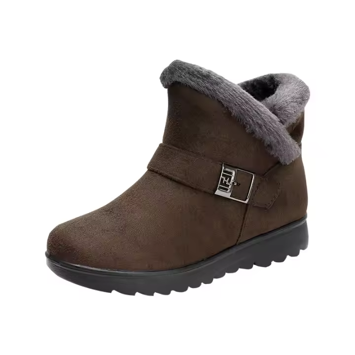 Botas de algodón térmico de gran tamaño, botas de nieve para personas de mediana edad y ancianos, zapatos de madre femenina, zapatos de algodón. - 1
