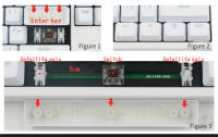 Teclas de ABS alemán de 108 teclas, transmisión de luz, perfil OEM, 61/87/104, diseño para teclado mecánico Cherry MX Axis - details 1