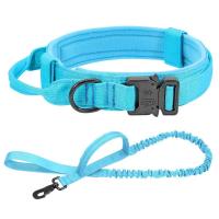 Perro táctico militar duradero, conjunto correa elástica, Collar entrenamiento caminar de nailon para mascotas, Perros medianos - details 6