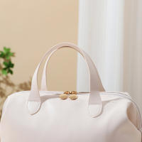 Neceser de gran capacidad para mujer, neceser de viaje impermeable de cuero portátil, bolsa de almacenamiento de cosméticos - details 9
