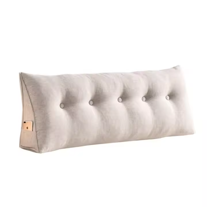 Cojín de Cabeza de Mesa Triangular de Alta Comodidad Almohada de Lectura para Cama - 1