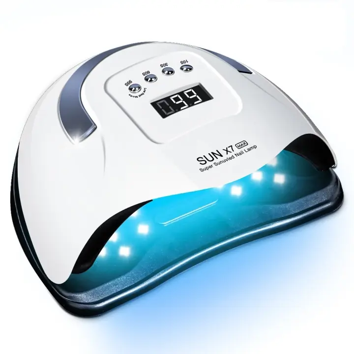 Potente lámpara UV LED para secado de esmalte de uñas, 57LED, secador de esmalte de Gel con detección de movimiento, lámpara UV profesional para salón de manicura - 1