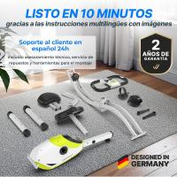 Bicicleta Estática Plegable hasta 130 KG Extra Silenciosa con Sillín de Comodidad Ajustable - details 15
