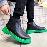 Nuevo Chaussure Femme 2025 antideslizante marca Color mezcla negro hombres blanco cuero verde Oxford botas cortas - details 2
