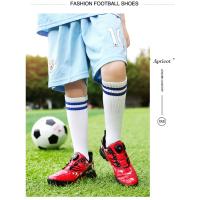 Zapatos de fútbol de marca para niños, zapatillas de fútbol antideslizantes para entrenamiento de campo de césped, tenis de fútbol, zapatillas de fútbol a la moda para niños - details 19