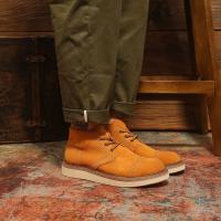 Botas de cuero de alta gama para hombre, zapatos altos de cuero esmerilado de piel de vaca pura - details 1