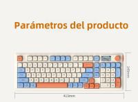 Langtu L98 teclado de tres modos de alto valor RGB con cable juego competitivo oficina escribiendo película inalámbrica teclado silencioso - details 26