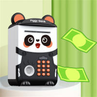Hucha de Panda de dibujos animados para niños, caja de dinero linda, ahorro de dinero en efectivo, moneda, contraseña, huella digital, cajero automático, juguete educativo para niños, regalo - details 9