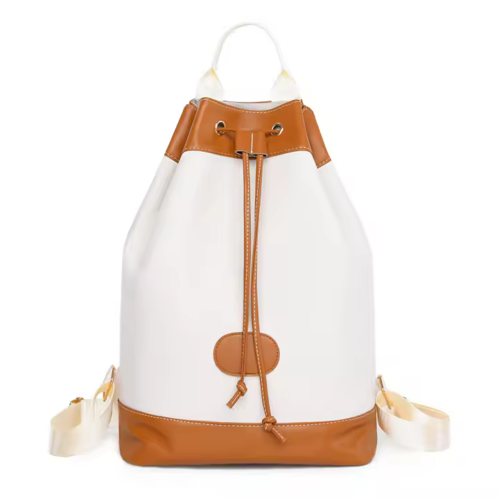 Mochila de cubo vintage para mujer, morral pequeño de viaje informal, resistente al agua, ligero - 1