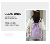 Bolso de mujer nueva moda mochila de cubo de agua Simple ligero con cordón de tela Oxford mochila de viaje bolso de escuela para estudiantes - details 6