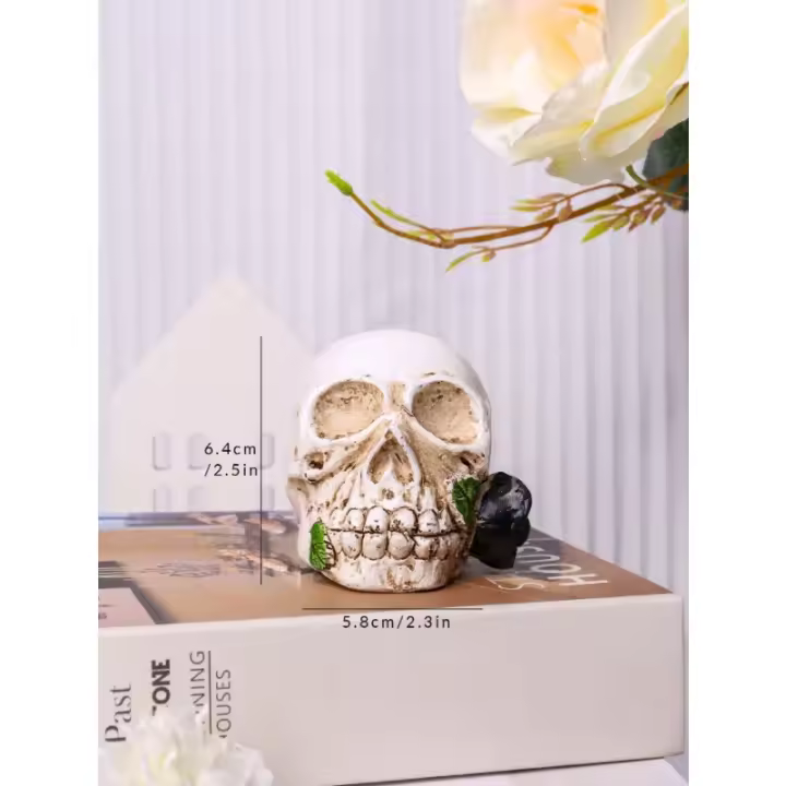 Lámpara de Calavera de Resina LED Decoración de Festival de Fantasmas de Halloween - 1