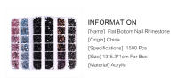 Piedras Preciosas KADS para Arte de Uñas 1500Pcs Rhinestones Flatback Round Crystal Diamond Decoración de Manicura Accesorios de Belleza Artificiales - details 1
