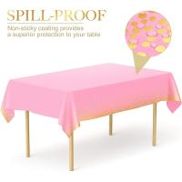 Mantel de Mesa Desechable Dorado con Punto Ideal para Barbacoa, Fiesta, Cena Fina - details 4