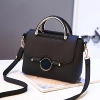 Elegante Bolso de Mano Negro para Mujer - Moderno Bolso de Hombro con Detalles en Tono Dorado, Gran Capacidad, Versátil para Uso Diario - details 0