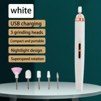 Máquina De Taladro Eléctrico Recargable con 5 Juegos De Brocas, Herramienta Pequeña Para Quitar Uñas, Kit De Taladro - details 3