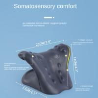 Almohada cervical ergonómica, soporte y alineación de cuello, cojín de masaje de tracción para dormir, diseño ligero de mediana suavidad con características especiales - details 2