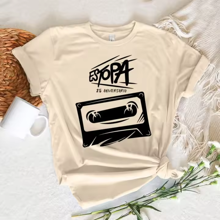 Camiseta de Estopa para mujer, ropa de calle harajuku Y2K, ropa de manga harajuku con gráfico para niña - 1