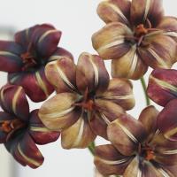 5 piezas de tulipanes artificiales de tacto real, hechos a mano, realistas, ramo de tulipanes de simulación, hermosos tulipanes falsos, decoración de cumpleaños - details 6