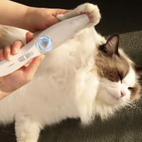 Con aspiradora, cortapelos para mascotas, 2 modos, afeitadora eléctrica impermeable para cortar el pelo de gatos con cepillo limpio, contenedor transparente - details 1