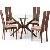 Juego de 2 sillas de comedor Cayman, nogal - details 2