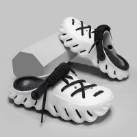 Sandalias antideslizantes para exteriores a la moda para hombre, zapatos de playa duraderos de verano, zapatillas sin cordones transpirables de EVA con fondo grueso y agujeros para pareja - details 2