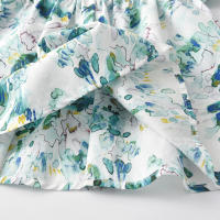 Vestido de Princesa de Manga Corta con Flores Estilo Coreano para Bebé Niña Pastoral Floral de Verano 2025 a la Moda. - details 4