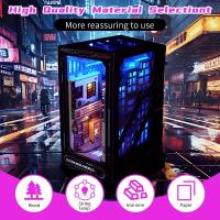 Kit de libro Nook para adultos, manualidades de decoración de inserción de estantería para adolescentes, Halloween, rompecabezas de madera 3D, sujetalibros (en un futuro cercano) - details 3