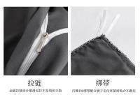 Juego de Ropa de Cama de Lujo con Splicing de Terciopelo Funda de Edredón Cubierta de Cama Doble Tamaños Europeos y Americanos Funda de Almohada de Tamaño Queen - details 6