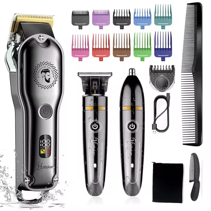 Cortadora de Pelo Eléctrica Profesional para Hombres ASEO Conjunto - 1
