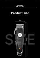 Kemei-cortadora de pelo profesional para hombres, recortadora de pelo inalámbrica, recargable, con pantalla LED, kit de aseo - details 10