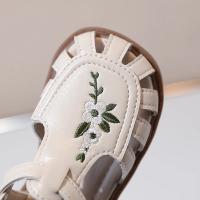 Sandalias de princesa bordadas para niñas pequeñas, zapatos planos e informales, estilo francés, para verano, 2023 - details 9