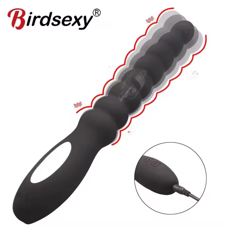 Leten Vibrador de 10 Velocidades Estimulador de Recto y Prostateo de Doble Motor - 1