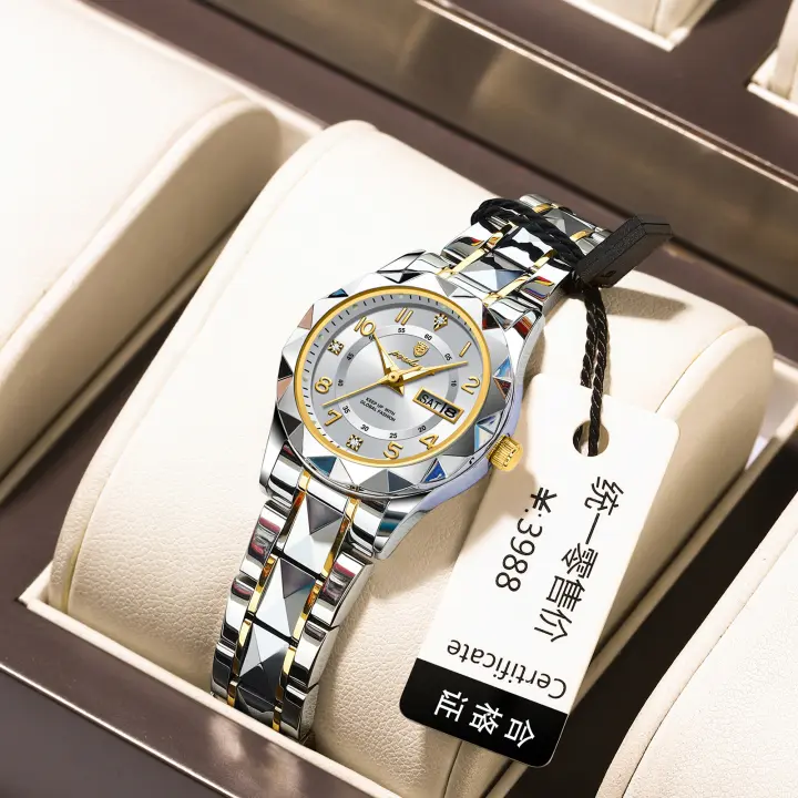 Reloj de cuarzo para mujer nuevo suizo reloj de mujer con calendario luminoso a prueba de agua. - 1
