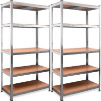 Set de 2 Estanterías Metálicas Galvanizadas |   875Kg 5 Baldas |   Medidas 180 x 90 x 40cm - details 0