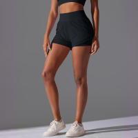 Hamidou-pantalones cortos de Yoga para mujer, Shorts de malla transparente, ajustados, transpirables, de secado rápido, para gimnasio - details 9
