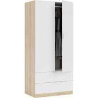 Organizador de Armario de Estilo Canadian 2 Puertas, 2 Cajones Acabado en Roble Blanco - details 0