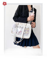 Bolso de bebé transparente suave para niña estudiante, bolso de hombro pequeño, bolso cuadrado, bolso de mensajero bidimensional - details 3