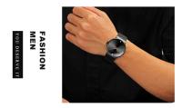 Reloj de Negocios Elegante de Acero Inoxidable Resistente al Agua, Movimiento de Cuarzo, Correa de Cuero Marca Superior - details 11