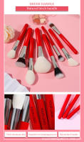 Pinceles de maquillaje de alta calidad al por mayor 30 piezas, juego de maquillaje rojo grande, pelo de animal, pelo de cabra, cepillo - details 5