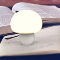 Mini lámpara LED con forma de seta, luz nocturna USB, Sensor táctil, lámpara de ambiente suave para Bebé y Niño, lámpara de mesita de noche para dormir - details 0