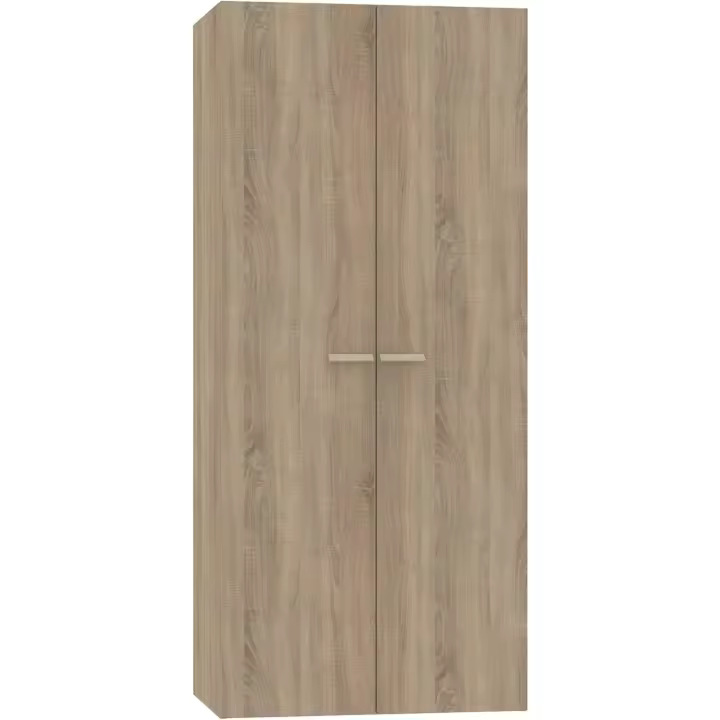 Armario Dormitorio Ropero 2 Puertas, Roble Cambrian, 180x79x52 cm(Alto x Ancho x Fondo), Mueble Auxiliar Moderno, Colección Tibet - 1