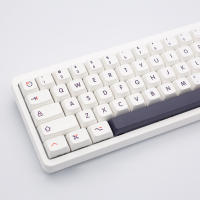 Teclado de dibujos animados blanco Simple XDA PBT, sublimación de tinte para juegos mecánicos personalizados, Kit de teclas resistentes al desgaste, 126 - details 4