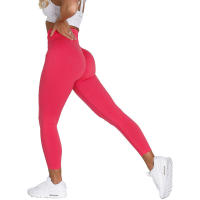 NVG Leggings de gimnasio sin costuras para mujer, suaves para entrenamiento, ropa de yoga de LICRA de cintura alta - details 18