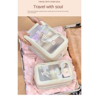 Bolsa De Maquillaje Portátil De Gran Capacidad Para Viajes Y Fitness Separación Seco-Mojo Bolsa De Almacenamiento Para Toallitas Y Artículos De Higiene - details 10