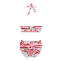 Bikini con estampado floral para mujer, traje de baño de dos piezas, de cintura alta, para adolescentes - details 37