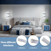 Goeco-Lámpara de Pared LED para interiores, Luz Blanca Fría de 18W, 2000lm, Apliques de Pared para Dormitorio, salón, Pasillo, 6500K - details 3