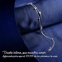 Pulseras de plata de ley 925,3 en 1 Para mujer, con Alas de Ángel, Regalos Originales Para Mujer - details 3