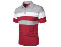 Polo de golf a rayas para hombre, camiseta de manga corta con solapa, ropa deportiva transpirable, camisetas de verano - details 14