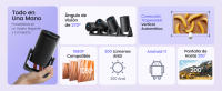 【Corrección trapezoidal automática】Mini proyector portátil con 270° soporte giratorio, Android 11,300 ANSI Wimius L1 proyector, WiFi6 Bluetooth proyector soporte 1080P, videoproyector de enfoque corto para cine en casa - details 1