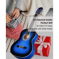 Kit de Iniciación para Guitarra Clásica 4/4 39" con Soporte de Pared con Ganchos, Diapasón, Afinador, Funda, Paño de Pulir 6 Cuerdas de Nylon, Negro - details 24